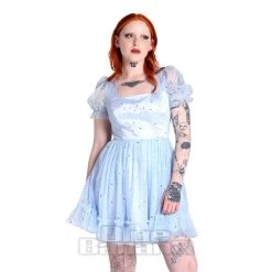 Hell Bunny Infinity Mini Dress (Light Blue) -Unique Clothing&Accessories 970cc53ad95abef2bfc415c97e41