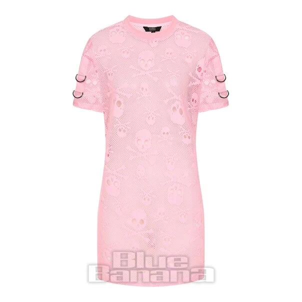 Banned Keiko Net Dress (Pink) 6 Banned Keiko Net Dress (Pink) - Image 4