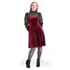 Hell Bunny Bonnie Dress (Burgundy) -Unique Clothing&Accessories 98a0ef984ac0de23f175cd5d96ec