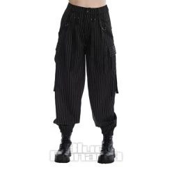 Banned Everlee Pin Stripe Trousers (Black)