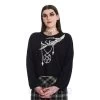 Banned Night Whisperer Pentagram Jumper (Black) -Unique Clothing&Accessories 9b6abc81404dbdd7fb471bcdb351
