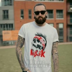 Official Machine Gun Kelly Invincible Skull T Shirt (White) -Unique Clothing&Accessories BB KIERAN MGK 12