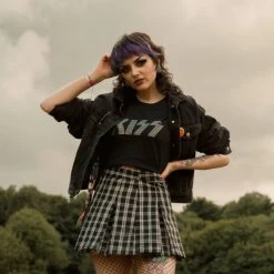 Official KISS Logo Diamante Skinny T Shirt (Black) -Unique Clothing&Accessories KandRFESTIVALS 49