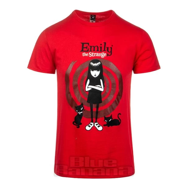 Emily The Strange Swirl T-Shirt (Red) 3 Emily The Strange Swirl T-Shirt (Red)