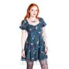 Hell Bunny Sianna Mini Dress (Teal Blue) -Unique Clothing&Accessories a7fd65cae8b0f24546daa827811b