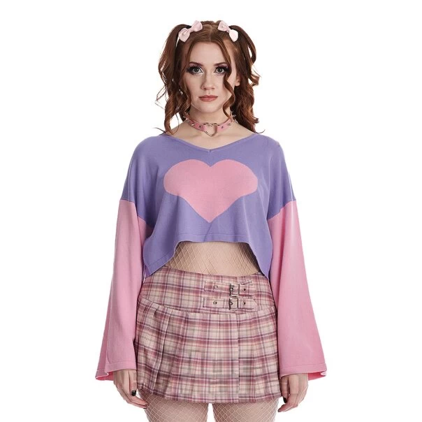 Banned Nori Jumper (Pink/Lilac) 3 Banned Nori Jumper (Pink/Lilac)