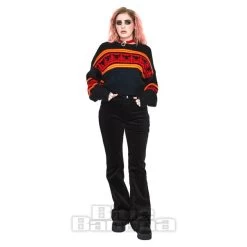 Jawbreaker Intarsia Hell Kitten Jumper (Black) -Unique Clothing&Accessories ae75f807d75b1e50ff9026eabd29