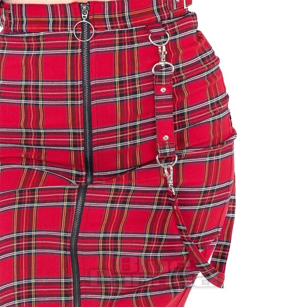 Heartless Kohko Tartan Skirt (Red) 8 Heartless Kohko Tartan Skirt (Red) - Image 6