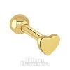 Blue Banana Heart 9 Ct Gold 1.2 X 6mm Tragus Stud (Gold) -Unique Clothing&Accessories b19f08c7692ee3b60e5621532d7b