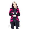 Heartless Willa Striped Cardigan (Black/Pink) -Unique Clothing&Accessories b1cfca4942d7c75678463f1570a0 151786