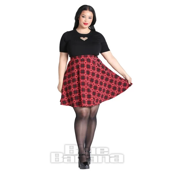 Hell Bunny Date Night Skirt (Red/Black) 7 Hell Bunny Date Night Skirt (Red/Black) - Image 5