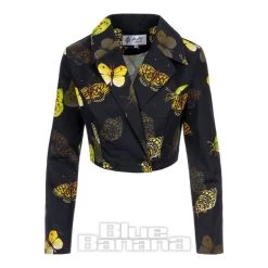 Bleeding Heart Butterfly Jacket (Black)