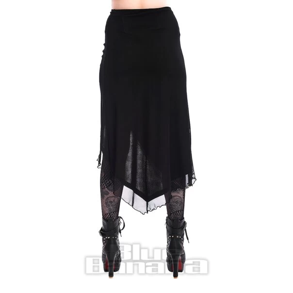 Banned Ruched Mini Skirt (Black) 5 Banned Ruched Mini Skirt (Black) - Image 3