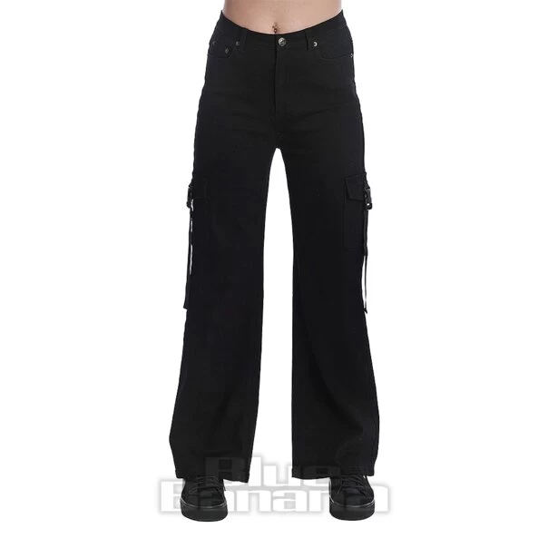 Banned Draven Wide Leg Trousers (Black) 2 Banned Draven Wide Leg Trousers (Black)