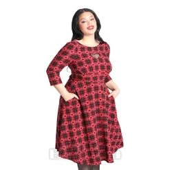 Hell Bunny Date Night Midi Dress (Red) 17 Hell Bunny Date Night Midi Dress (Red) -Unique Clothing&Accessories b7c09056e39bac70299ac28b0308