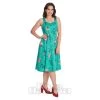 Banned Peacock Rose Dress (Green)