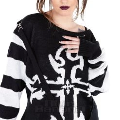 Heartless Lilith Jumper (Black/White) -Unique Clothing&Accessories b84d900b1af3e1ac55dd78c89ea0 151750 b