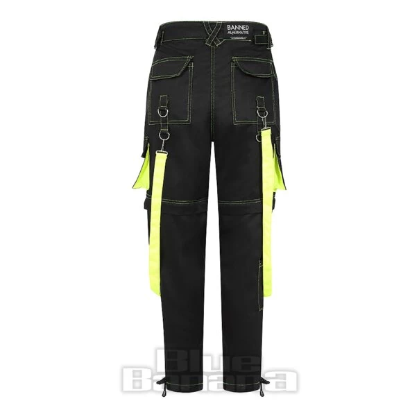 Banned Strap Trousers (Black/Green) 4 Banned Strap Trousers (Black/Green) - Image 2