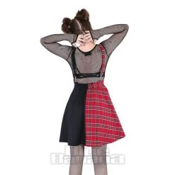 Heartless Into The Void Pinafore Dress (Black/Red) -Unique Clothing&Accessories b8ea02d3fc53bb803242027ce526 151659 d