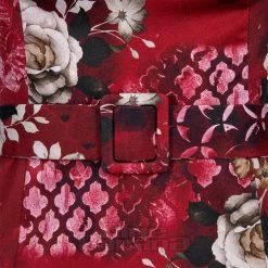 Bleeding Heart Floral Dress (Red/Beige) -Unique Clothing&Accessories b9168407b700e49eab787ec2a5f7