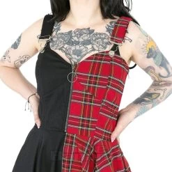 Heartless Dione Tartan Split Dress (Black/Red) -Unique Clothing&Accessories b9d92e27e885549a8f444c7dadaa 151893 d