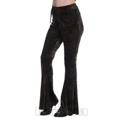 Banned Leopard Print Flare Trousers (Black) -Unique Clothing&Accessories baae28fa4b8b7921cbfbbd9af6c7