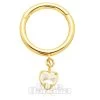 Blue Banana Cubic Zirconia Heart Drop 9 Ct Gold 1.0 X 8mm Hinged Segment Ring (Gold) -Unique Clothing&Accessories bbaf03f1ff667eeaa80ed0eb5314