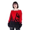 Heartless Flamethrower Jumper (Red) -Unique Clothing&Accessories beeaa5d203d048794a8fefb90a06