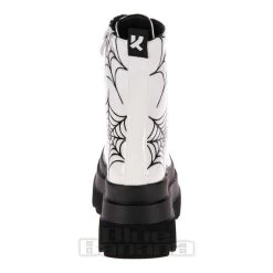 KOI FOOTWEAR Koi Web Trap Boots (White) -Unique Clothing&Accessories bf0a4e20f350edf43d09cb4f18fd