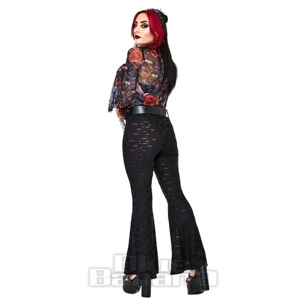 Jawbreaker Venom Flare Trousers (Black) 8 Jawbreaker Venom Flare Trousers (Black) - Image 6
