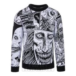 Junji Ito Smile Jumper (Black/White)