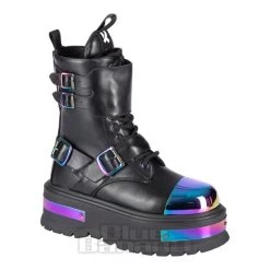 KOI FOOTWEAR Koi Cosmic Fire Platform Boots (Black)