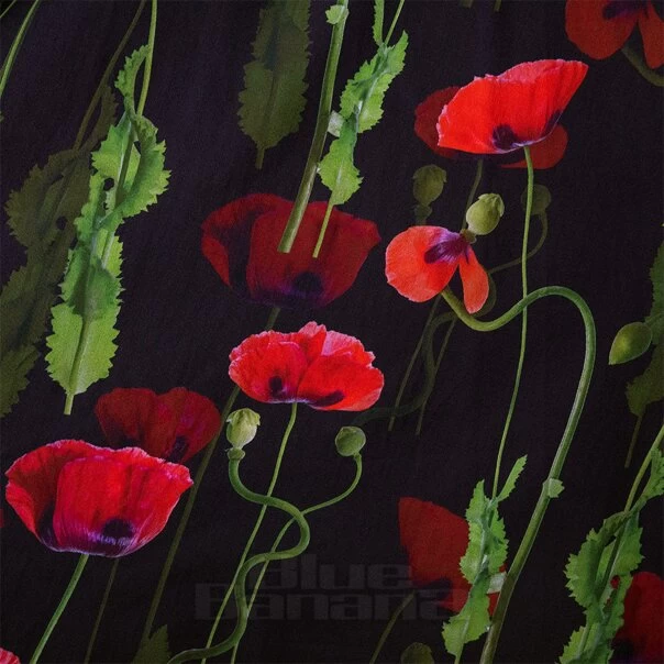 Bleeding Heart Poppies Dress (Black) 6 Bleeding Heart Poppies Dress (Black) - Image 4