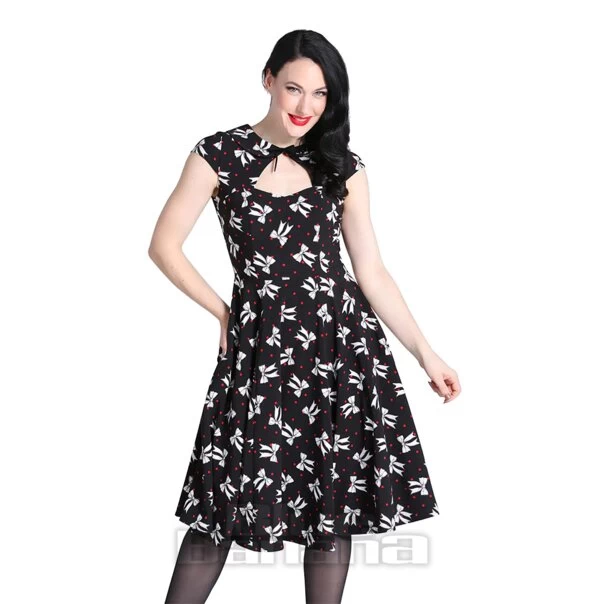 Hell Bunny Bobbie Midi Dress (Black) 3 Hell Bunny Bobbie Midi Dress (Black)