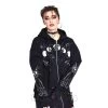 Jawbreaker Cosmic Cat Cropped Hoodie (Black) -Unique Clothing&Accessories c8e777c641a4b186a65f65b0dc79