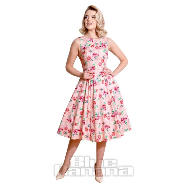 H&R Lindsey Floral Swing Dress (Blue) 3 H&R Lindsey Floral Swing Dress (Blue)