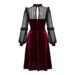Hell Bunny Bonnie Dress (Burgundy) -Unique Clothing&Accessories d2b3c40dfa8ec5e4bda3c2e04f16