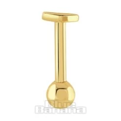 Blue Banana Heart 9 Ct Gold 1.2 X 6mm Tragus Stud (Gold) -Unique Clothing&Accessories d46afab808e68b423d6c9312a539