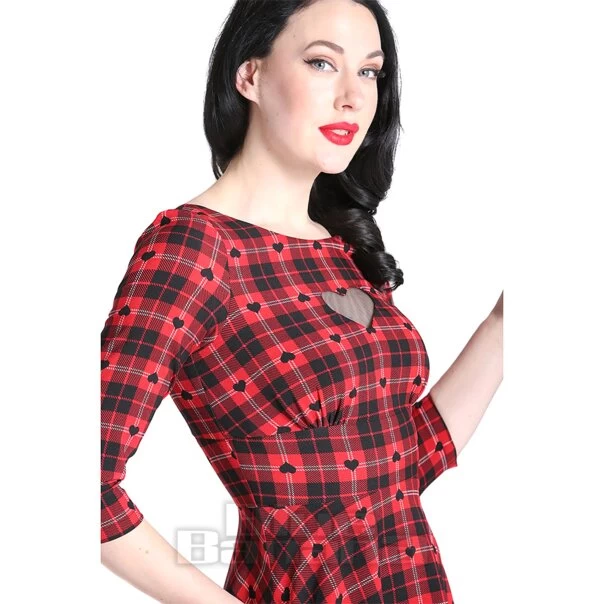 Hell Bunny Date Night Midi Dress (Red) 5 Hell Bunny Date Night Midi Dress (Red) - Image 3