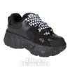 KOI FOOTWEAR Koi Ricta Flip Chunky Sole Trainers (Black/White) -Unique Clothing&Accessories d5bb120a7c88de0bdeb00a63f28c