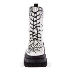 KOI FOOTWEAR Koi Web Trap Boots (White) -Unique Clothing&Accessories d668a2db78967f7445ec2bb233ab