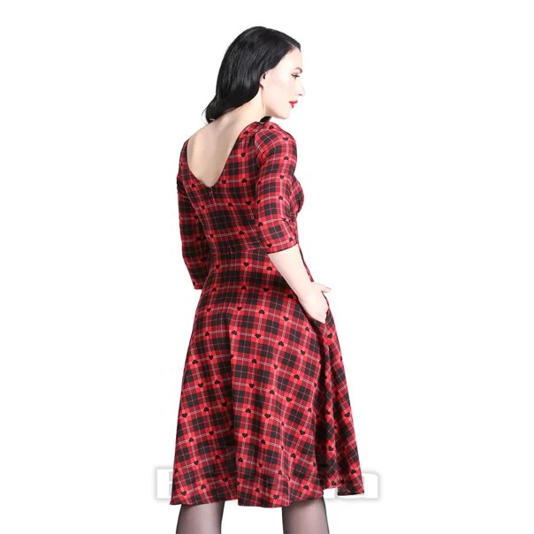 Hell Bunny Date Night Midi Dress (Red) 4 Hell Bunny Date Night Midi Dress (Red) - Image 2
