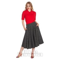 Banned Polka Dot Days Swing Skirt (Black) -Unique Clothing&Accessories da97c29f315e43c36c91569988c5 151987 c