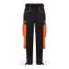 Banned Strap Trousers (Black/Orange) -Unique Clothing&Accessories db18f6f89ab24851e0914df1e55f