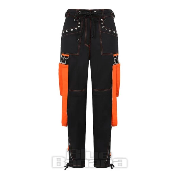Banned Strap Trousers (Black/Orange) 3 Banned Strap Trousers (Black/Orange)