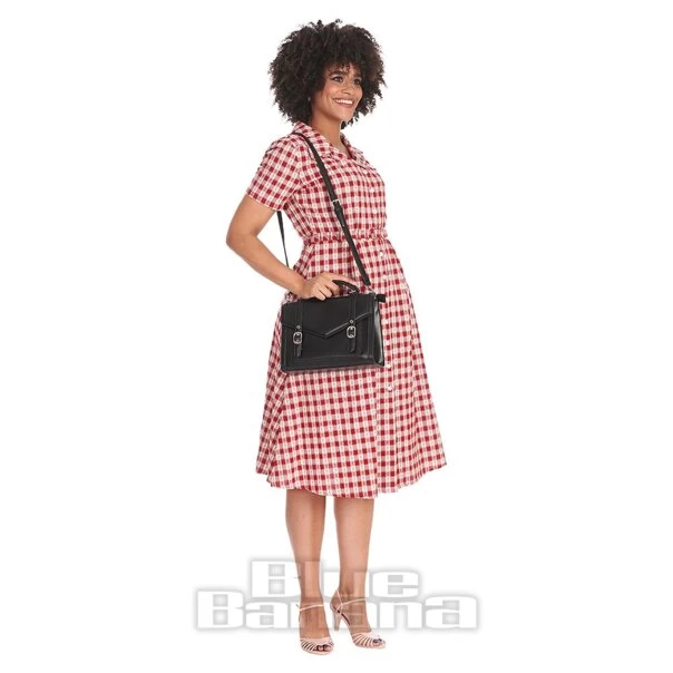 Banned Cherry Check Dress (Red) 5 Banned Cherry Check Dress (Red) - Image 3