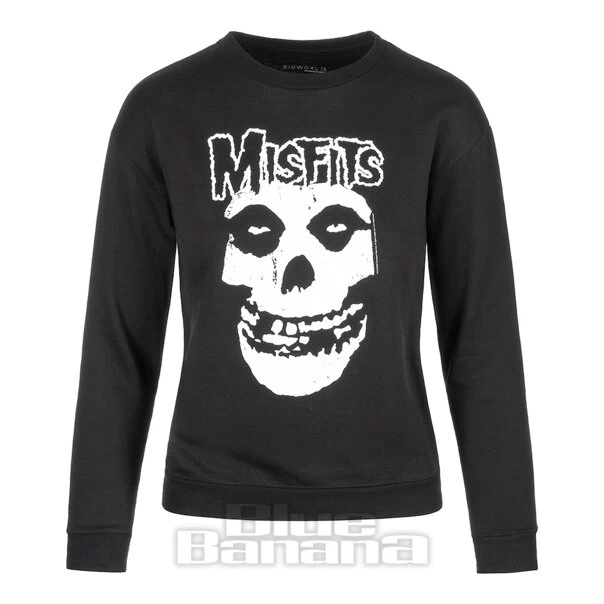 Official Misfits Logo Crew Neck Sweatshirt (Black) 3 Official Misfits Logo Crew Neck Sweatshirt (Black)