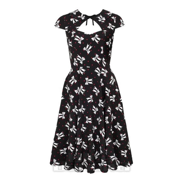 Hell Bunny Bobbie Midi Dress (Black) 9 Hell Bunny Bobbie Midi Dress (Black) - Image 7