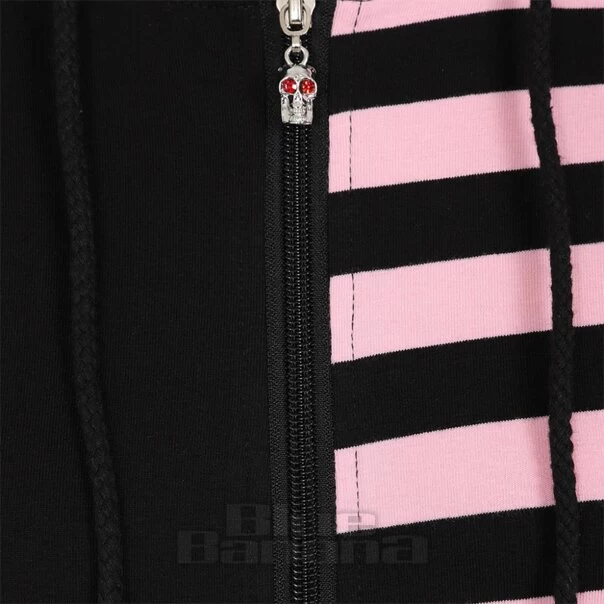 Banned Front Zip Hoodie (Black/Pink) 9 Banned Front Zip Hoodie (Black/Pink) - Image 7