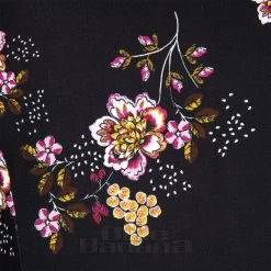 Bleeding Heart Pink Flower Long Sleeve Pencil Dress (Black) -Unique Clothing&Accessories e8a2e7c518e51dd18f3710877516 150803 f